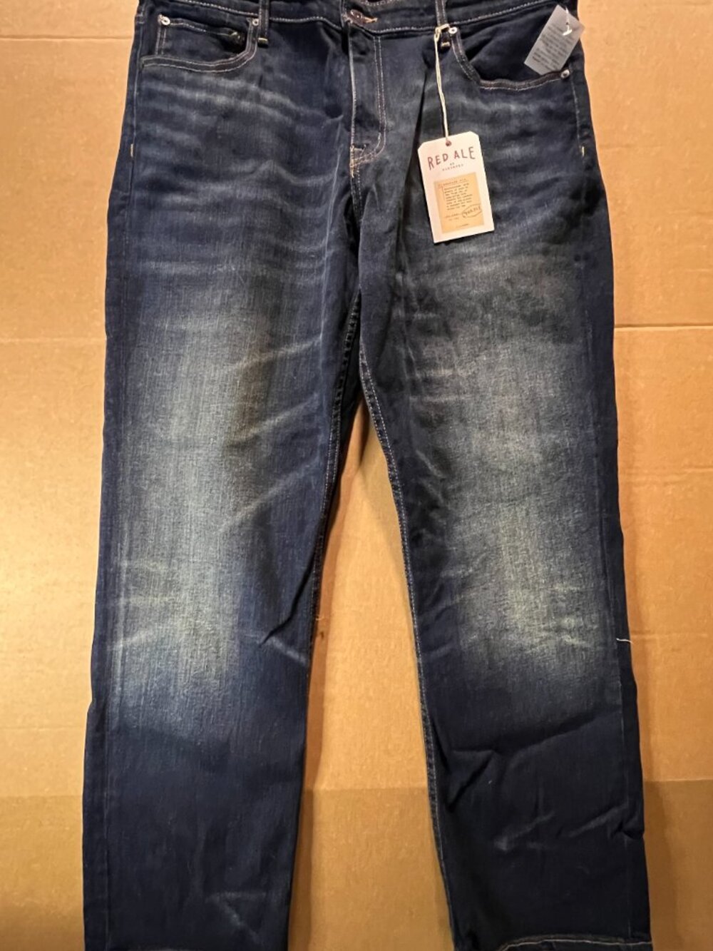 RED ALE by ALESBURY Men's Denim Jeans Relaxed Fit Size: 36x32 NWT